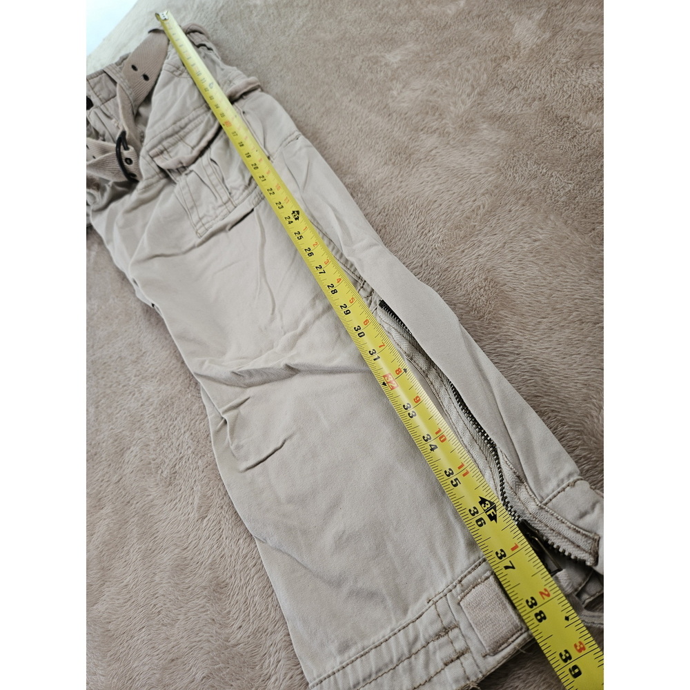 Abercrombie & Fitch Cargo Pants Khaki Tan Wash Multi-pocket Utility Outdoor - Picture 6 of 10